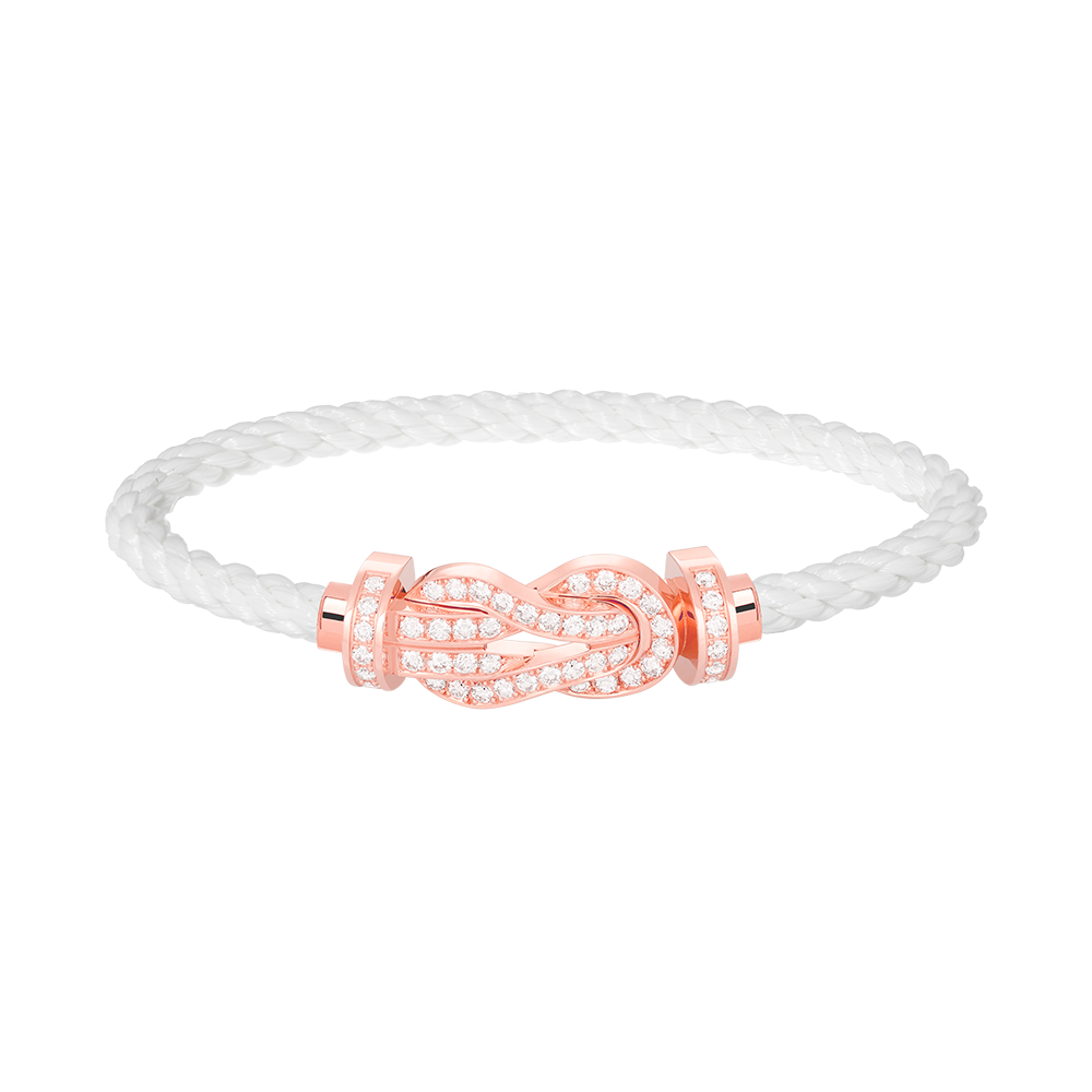 ¡®Lume Jewels¡¯CHANCE LARGE 8 FIGURE BUCKLE FULL DIAMOND BRACELET ROSE GOLD