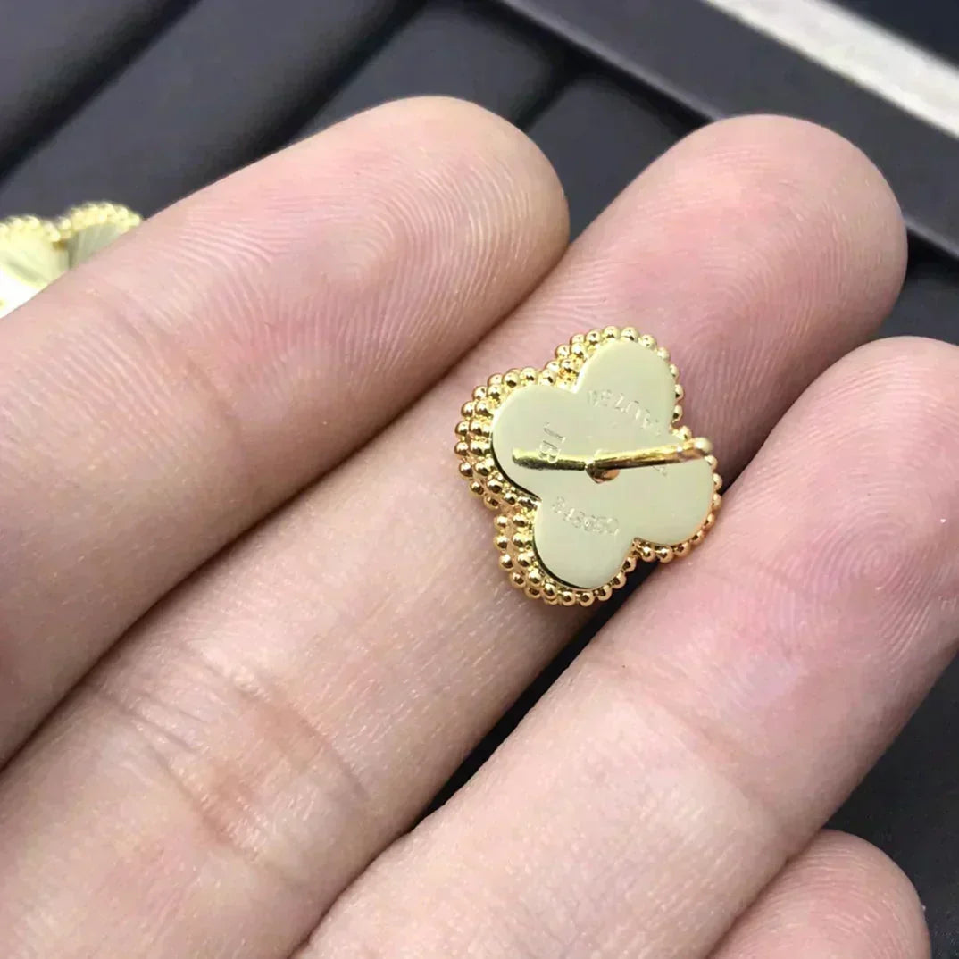 ¡®Lume Jewels¡¯CLOVER MINI 9.5MM LASER EARRINGS