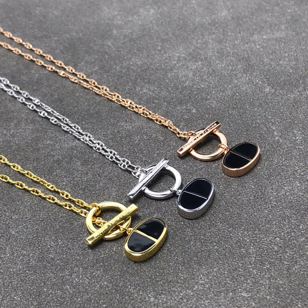 ¡®Lume Jewels¡¯CHAINE VERSO BLACK CERAMIC NECKLACE