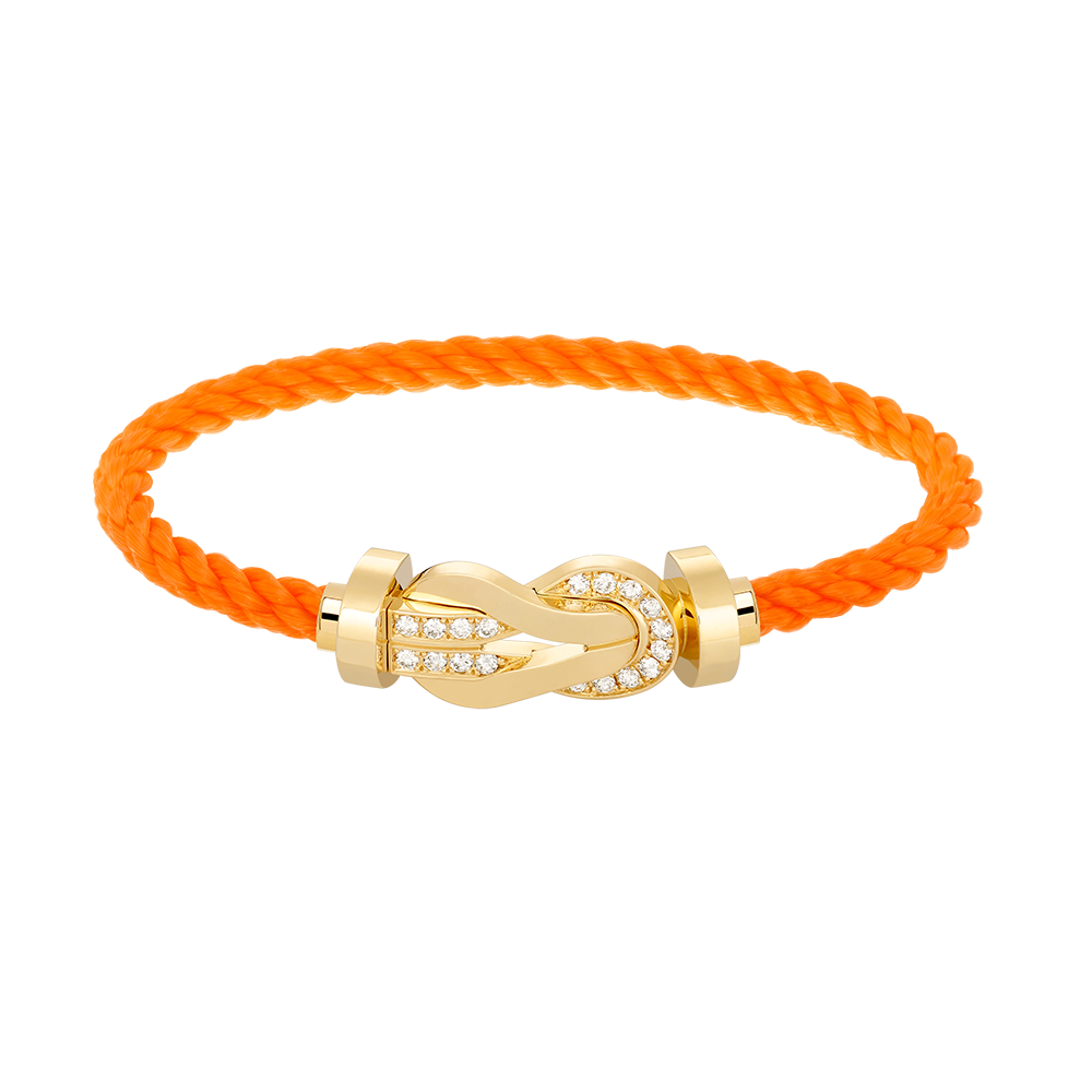 ¡®Lume Jewels¡¯CHANCE LARGE 8 FIGURE BUCKLE HALF DIAMOND BRACELET GOLD