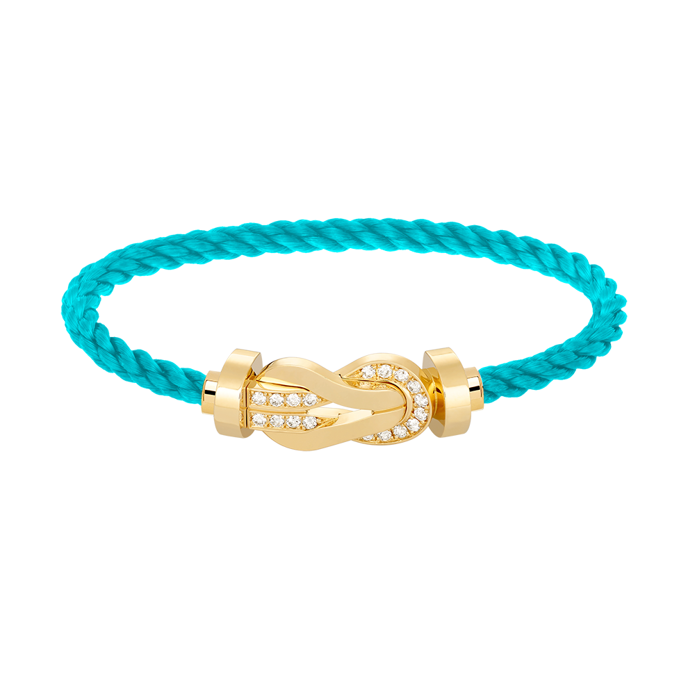 ¡®Lume Jewels¡¯CHANCE LARGE 8 FIGURE BUCKLE HALF DIAMOND BRACELET GOLD