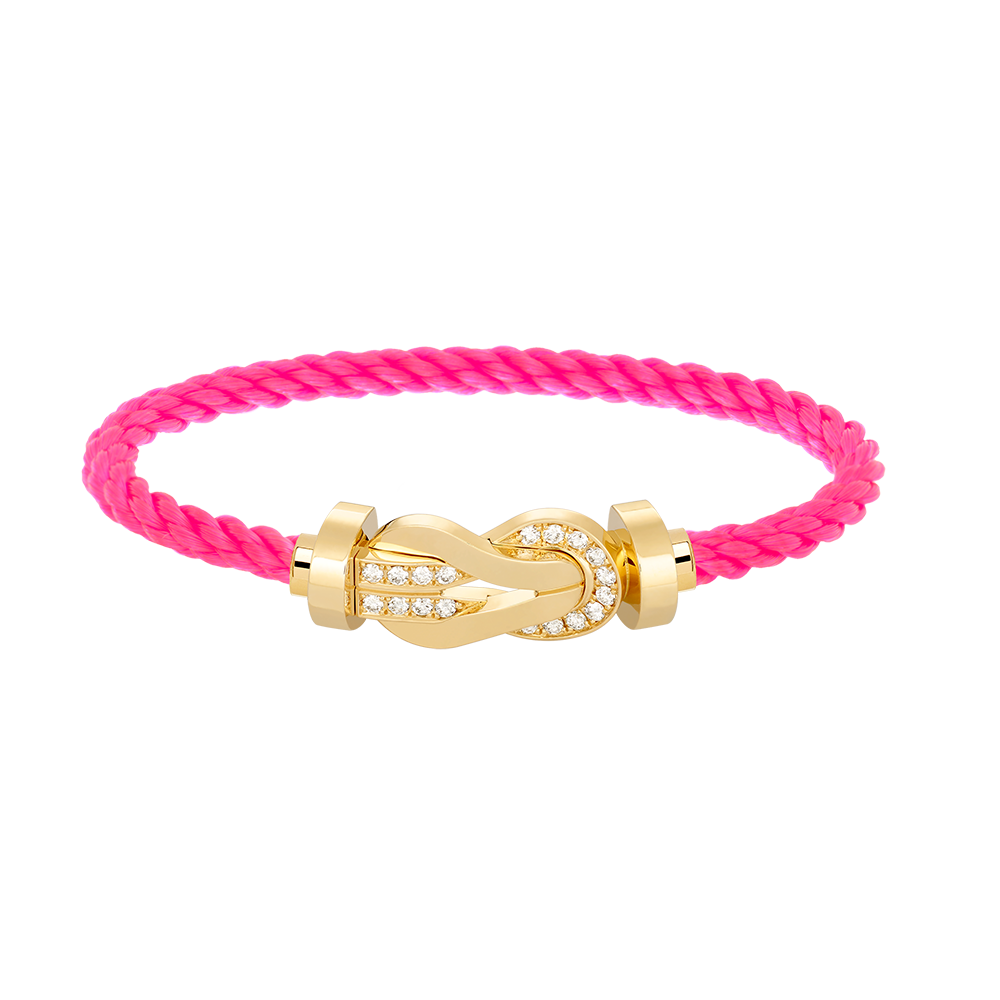 ¡®Lume Jewels¡¯CHANCE LARGE 8 FIGURE BUCKLE HALF DIAMOND BRACELET GOLD