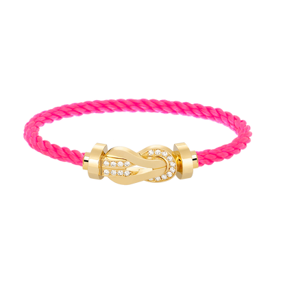 ¡®Lume Jewels¡¯CHANCE LARGE 8 FIGURE BUCKLE HALF DIAMOND BRACELET GOLD