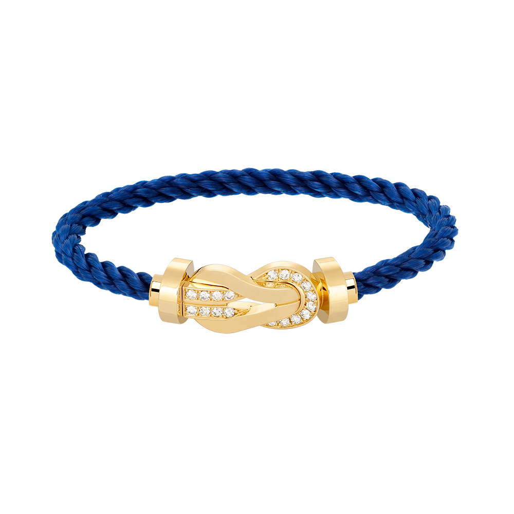 ¡®Lume Jewels¡¯CHANCE LARGE 8 FIGURE BUCKLE HALF DIAMOND BRACELET GOLD