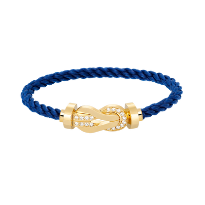 ¡®Lume Jewels¡¯CHANCE LARGE 8 FIGURE BUCKLE HALF DIAMOND BRACELET GOLD
