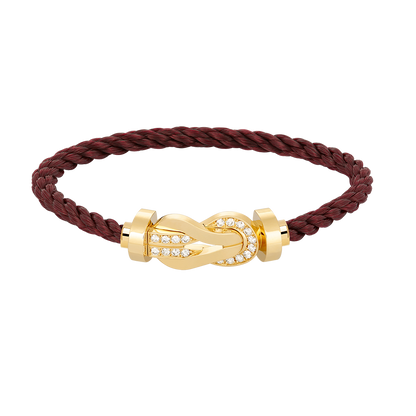 ¡®Lume Jewels¡¯CHANCE LARGE 8 FIGURE BUCKLE HALF DIAMOND BRACELET GOLD