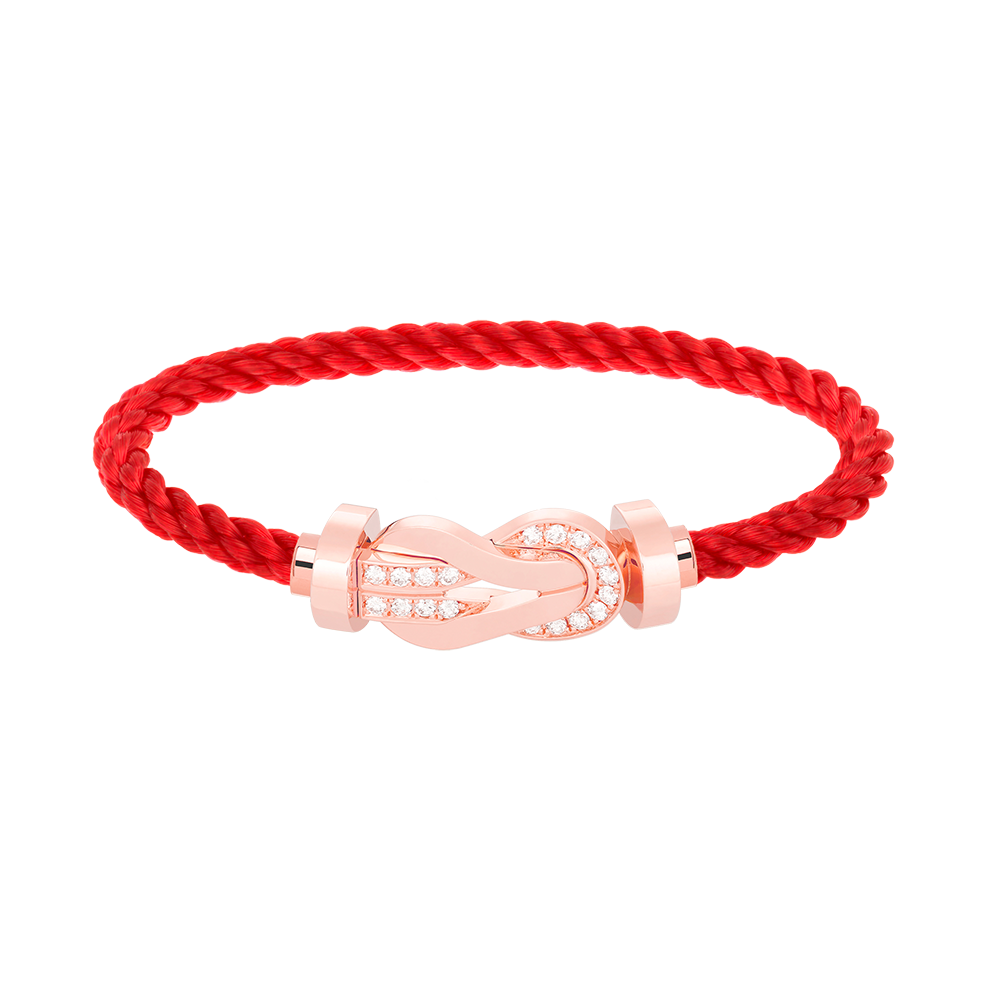 ¡®Lume Jewels¡¯CHANCE LARGE 8 FIGURE BUCKLE HALF DIAMOND BRACELET ROSE GOLD