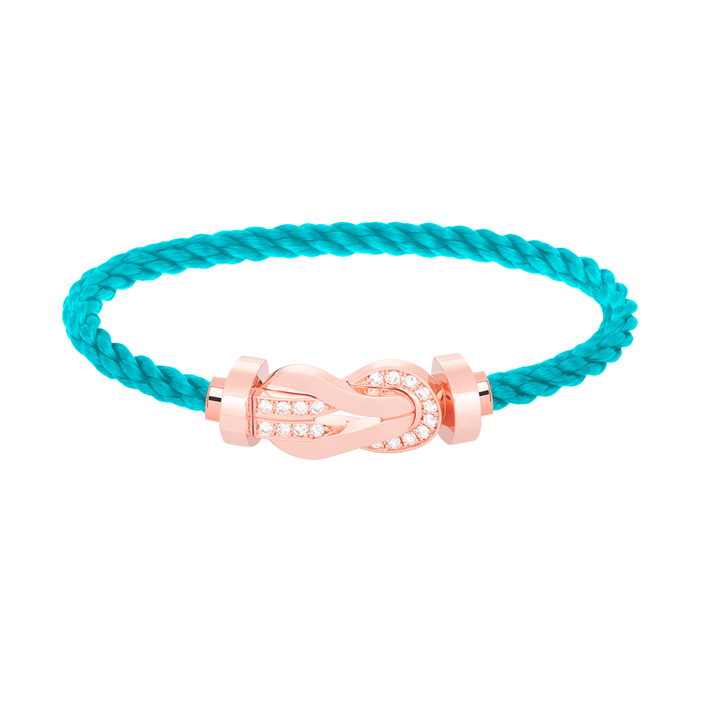 ¡®Lume Jewels¡¯CHANCE LARGE 8 FIGURE BUCKLE HALF DIAMOND BRACELET ROSE GOLD