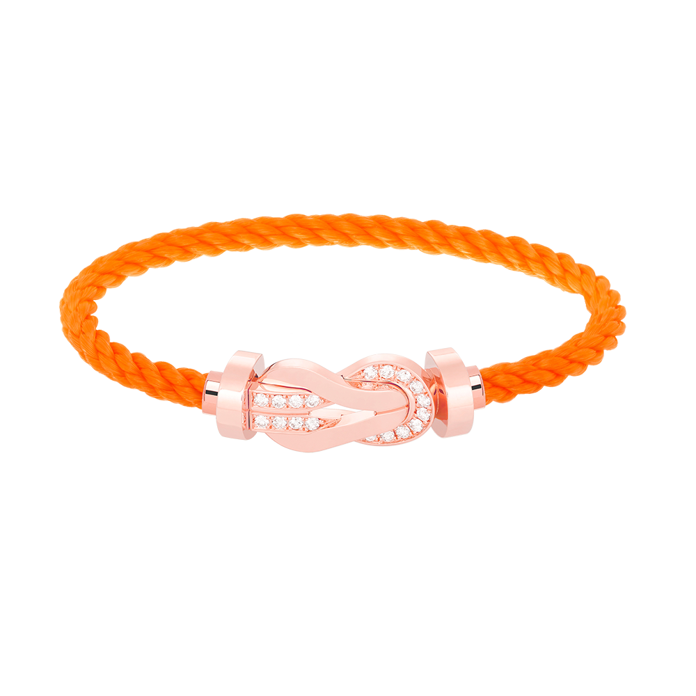 ¡®Lume Jewels¡¯CHANCE LARGE 8 FIGURE BUCKLE HALF DIAMOND BRACELET ROSE GOLD