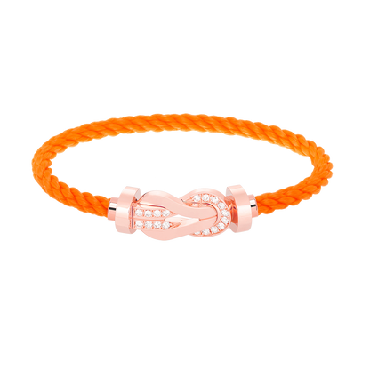 ¡®Lume Jewels¡¯CHANCE LARGE 8 FIGURE BUCKLE HALF DIAMOND BRACELET ROSE GOLD