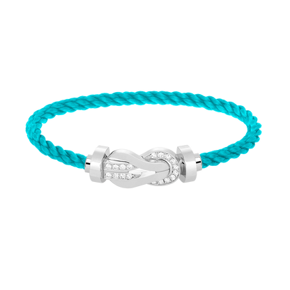 ¡®Lume Jewels¡¯CHANCE LARGE 8 FIGURE BUCKLE HALF DIAMOND BRACELET SILVER