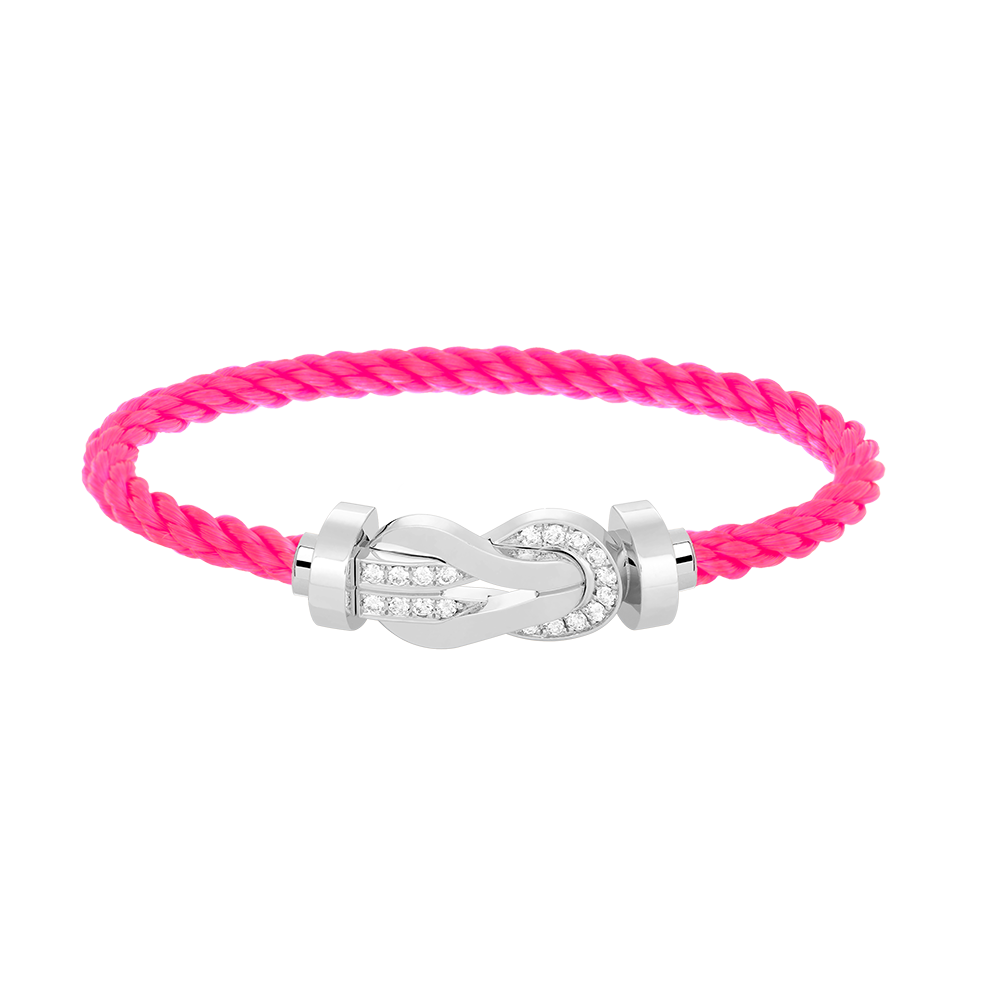 ¡®Lume Jewels¡¯CHANCE LARGE 8 FIGURE BUCKLE HALF DIAMOND BRACELET SILVER