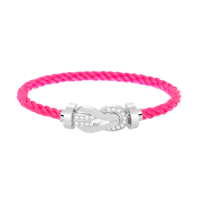 ¡®Lume Jewels¡¯CHANCE LARGE 8 FIGURE BUCKLE HALF DIAMOND BRACELET SILVER