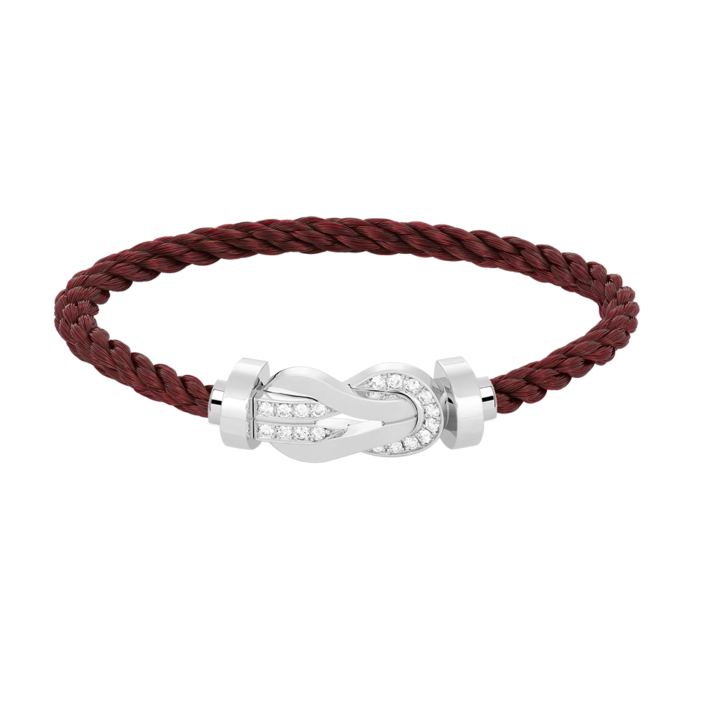 ¡®Lume Jewels¡¯CHANCE LARGE 8 FIGURE BUCKLE HALF DIAMOND BRACELET SILVER