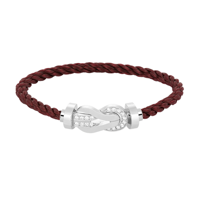 ¡®Lume Jewels¡¯CHANCE LARGE 8 FIGURE BUCKLE HALF DIAMOND BRACELET SILVER