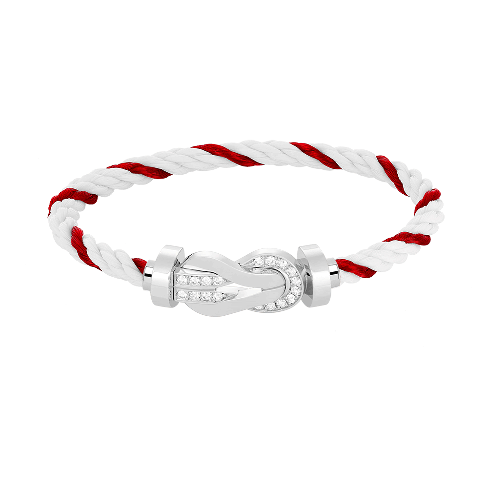 ¡®Lume Jewels¡¯CHANCE LARGE 8 FIGURE BUCKLE HALF DIAMOND BRACELET SILVER