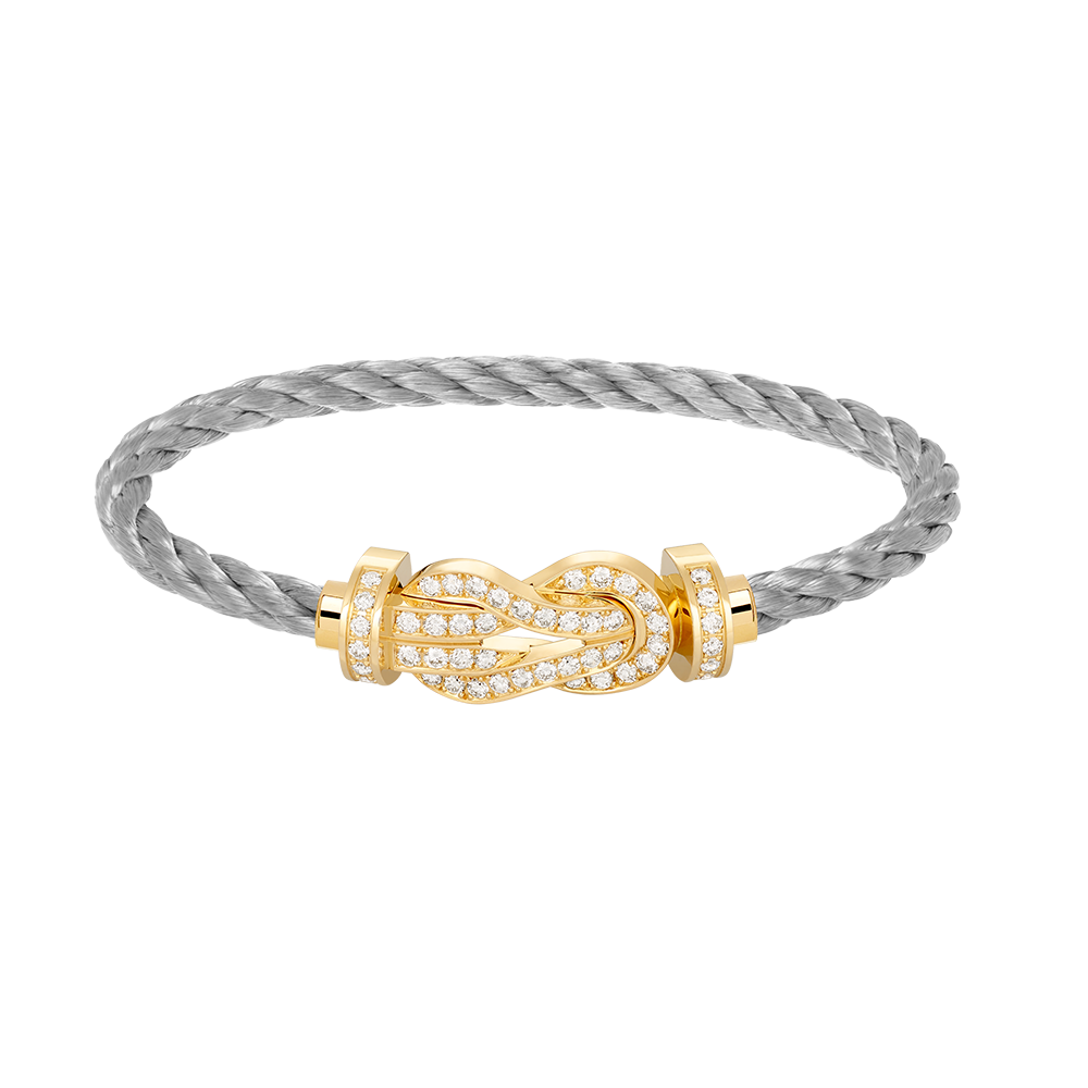 ¡®Lume Jewels¡¯CHANCE LARGE 8 FIGURE BUCKLE FULLDIAMOND BRACELET GOLD
