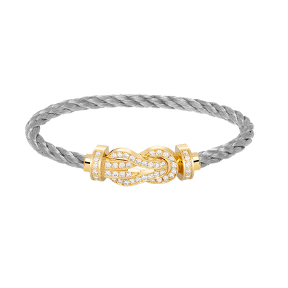 ¡®Lume Jewels¡¯CHANCE LARGE 8 FIGURE BUCKLE FULLDIAMOND BRACELET GOLD