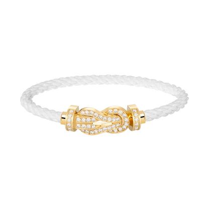 ¡®Lume Jewels¡¯CHANCE LARGE 8 FIGURE BUCKLE FULLDIAMOND BRACELET GOLD