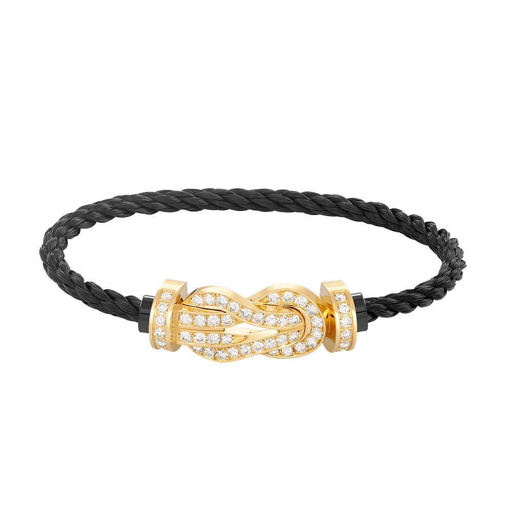 ¡®Lume Jewels¡¯CHANCE LARGE 8 FIGURE BUCKLE FULLDIAMOND BRACELET GOLD