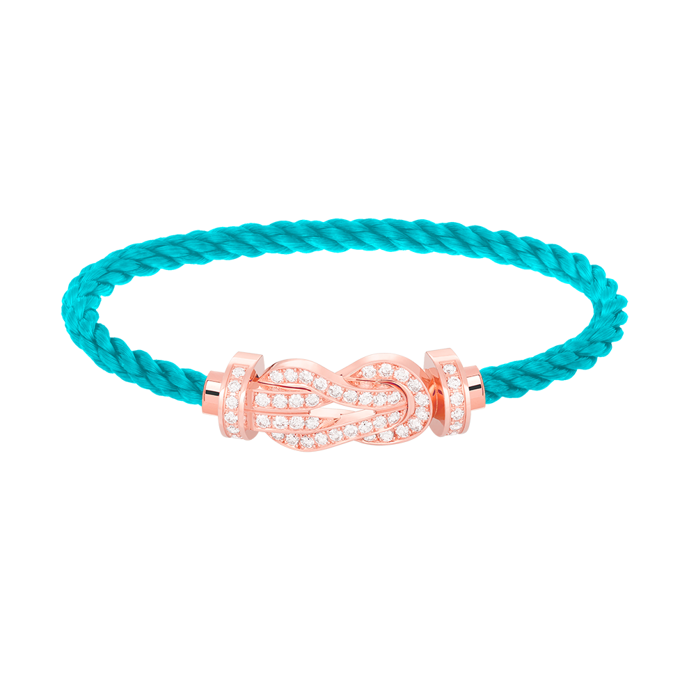 ¡®Lume Jewels¡¯CHANCE LARGE 8 FIGURE BUCKLE FULL DIAMOND BRACELET ROSE GOLD