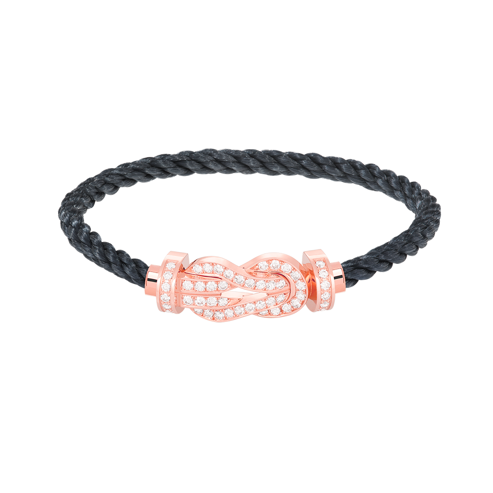 ¡®Lume Jewels¡¯CHANCE LARGE 8 FIGURE BUCKLE FULL DIAMOND BRACELET ROSE GOLD