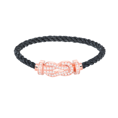 ¡®Lume Jewels¡¯CHANCE LARGE 8 FIGURE BUCKLE FULL DIAMOND BRACELET ROSE GOLD