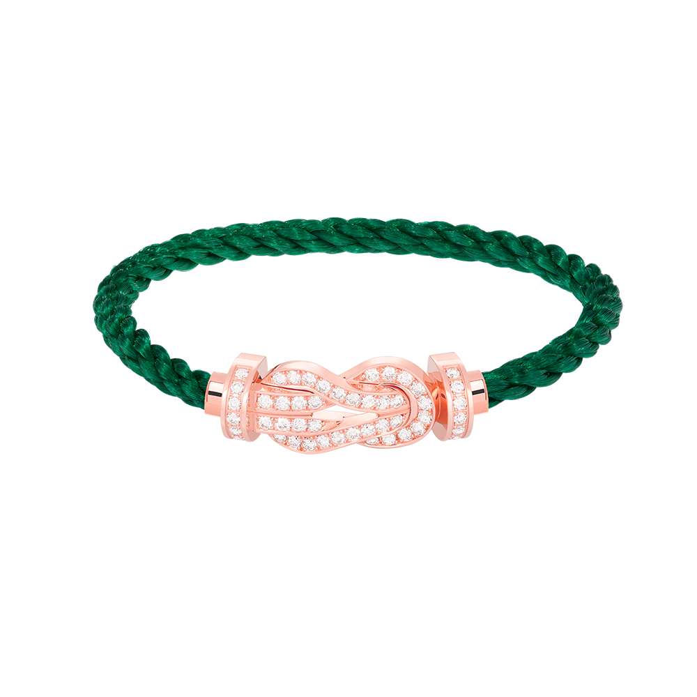 ¡®Lume Jewels¡¯CHANCE LARGE 8 FIGURE BUCKLE FULL DIAMOND BRACELET ROSE GOLD
