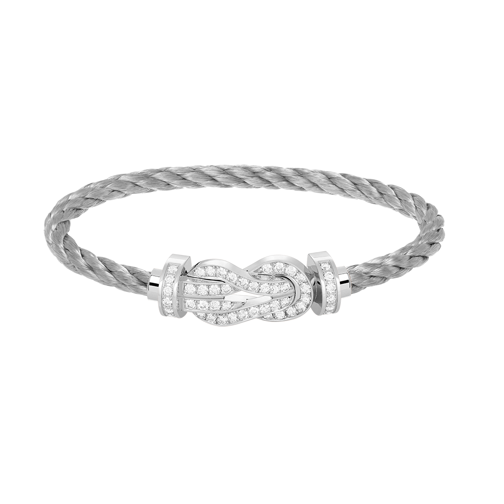 ¡®Lume Jewels¡¯CHANCE LARGE 8 FIGURE BUCKLE FULL DIAMOND BRACELET SILVER