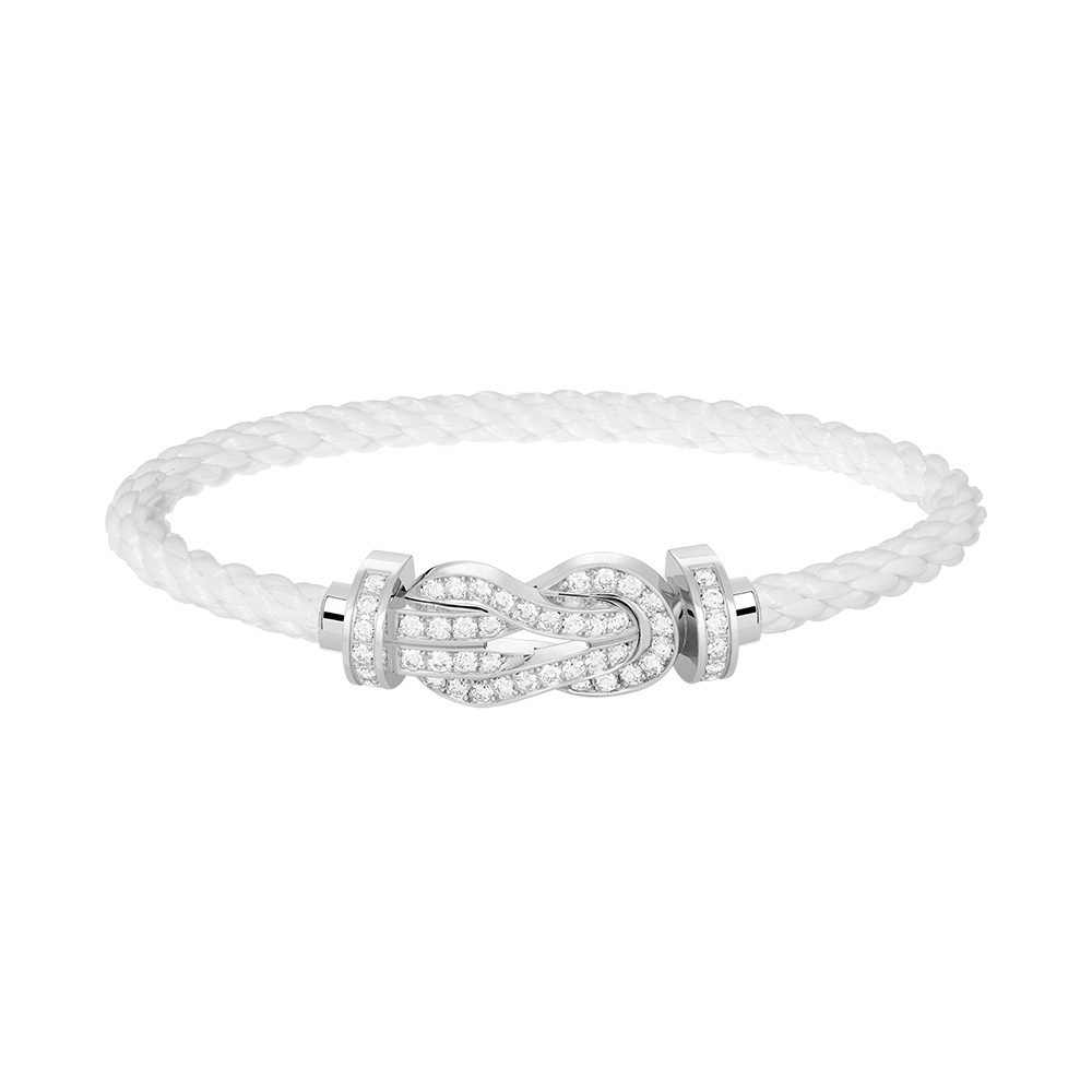 ¡®Lume Jewels¡¯CHANCE LARGE 8 FIGURE BUCKLE FULL DIAMOND BRACELET SILVER