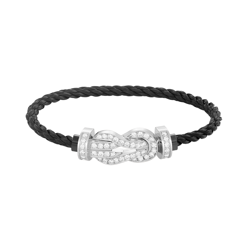¡®Lume Jewels¡¯CHANCE LARGE 8 FIGURE BUCKLE FULL DIAMOND BRACELET SILVER