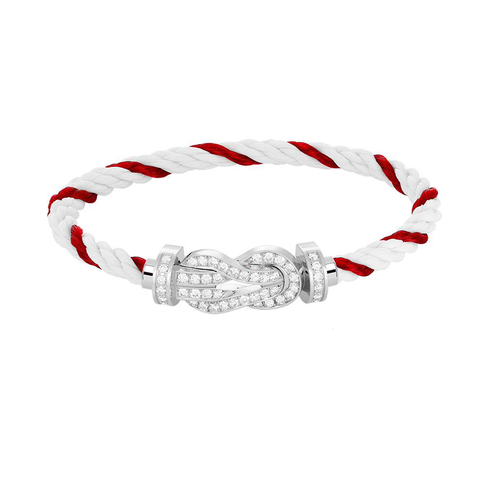 ¡®Lume Jewels¡¯CHANCE LARGE 8 FIGURE BUCKLE FULL DIAMOND BRACELET SILVER