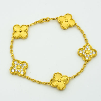 [Lume Jewels]New  CLOVER 5 MOTIF LASER BRACELET COLLECTION