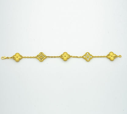 [Lume Jewels]New  CLOVER 5 MOTIF LASER BRACELET COLLECTION