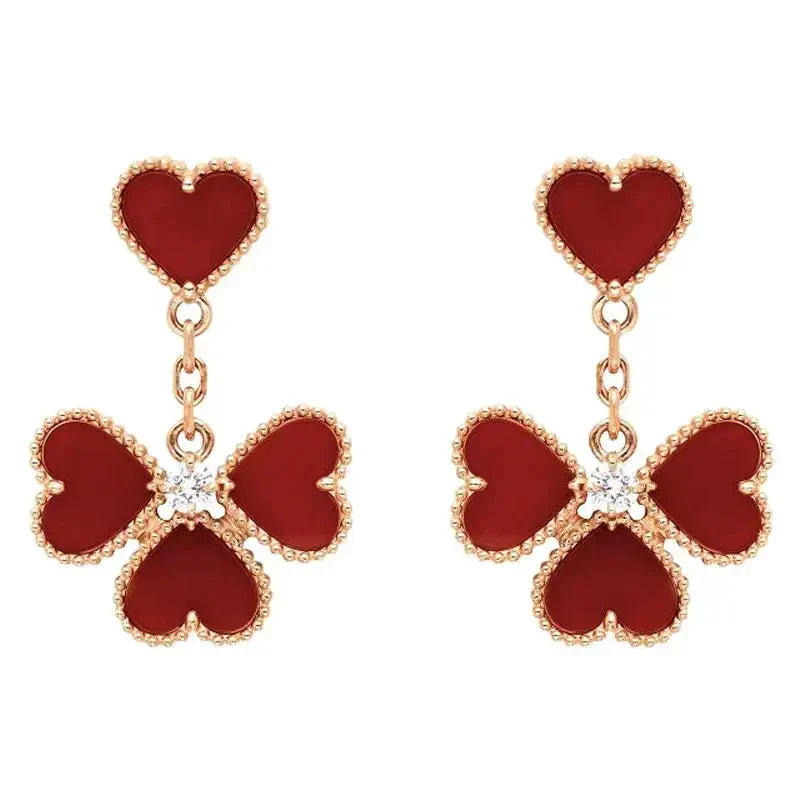 ¡®Lume Jewels¡¯SWEET CLOVER CARNELIAN EARRINGS