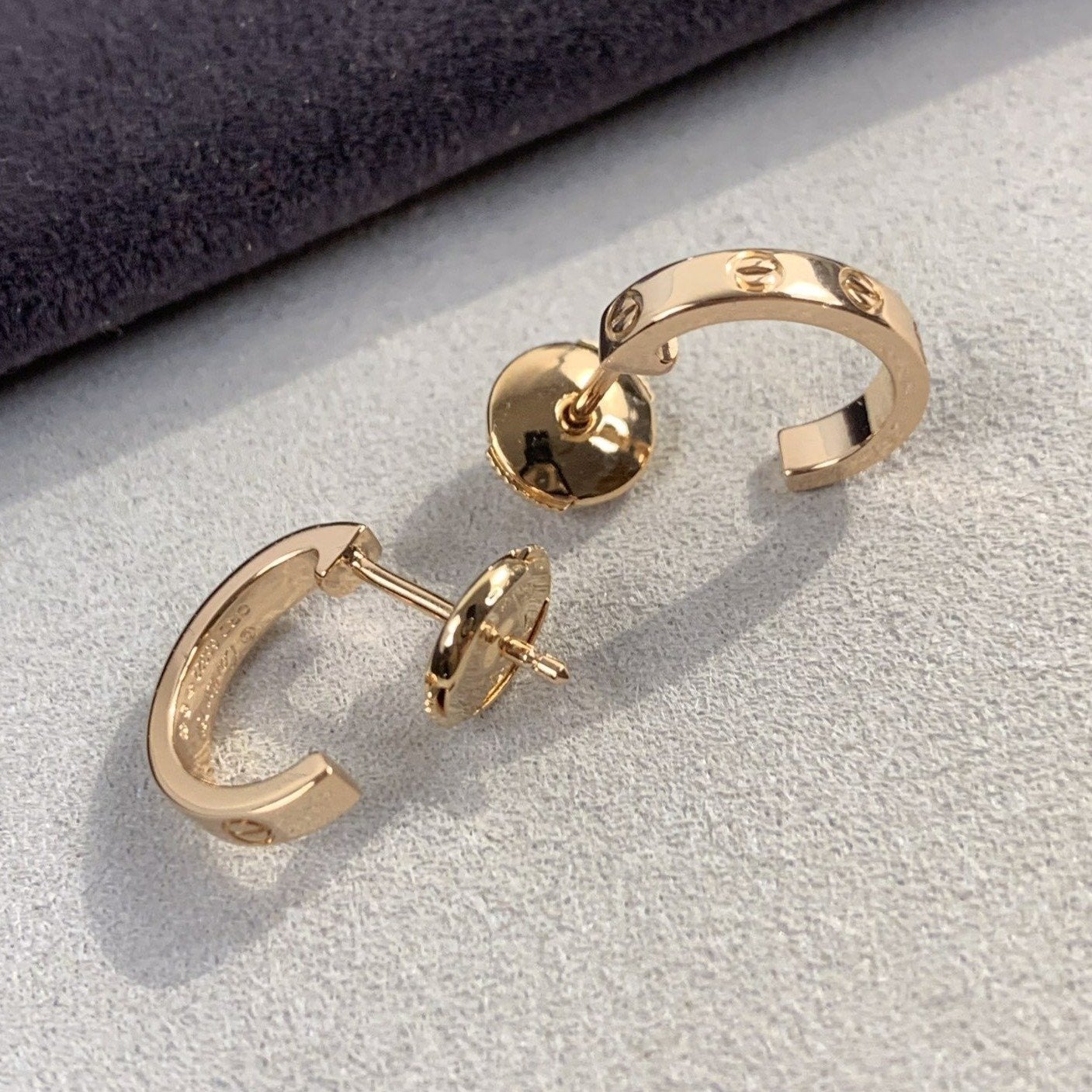 ¡®Lume Jewels¡¯LOVE EARRINGS 2.65MM PINK GOLD