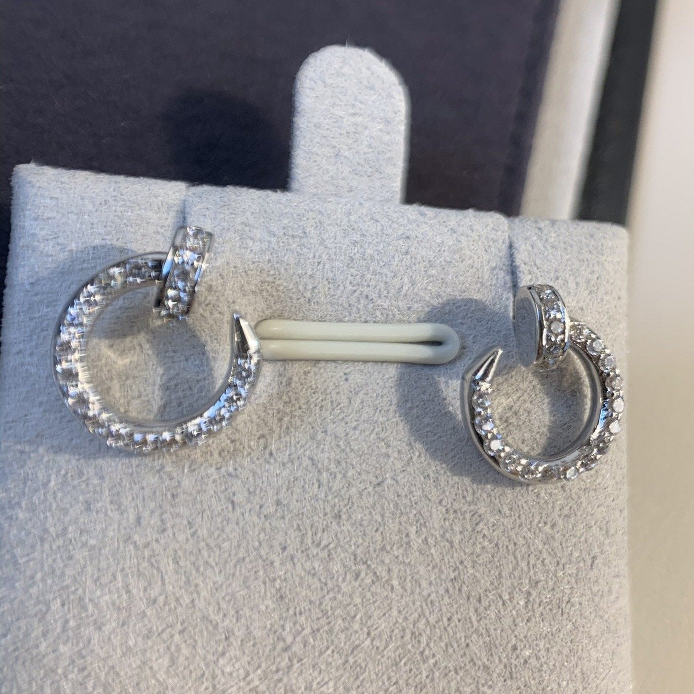¡®Lume Jewels¡¯JUSTE EARRINGS SILVER DIAMONDS