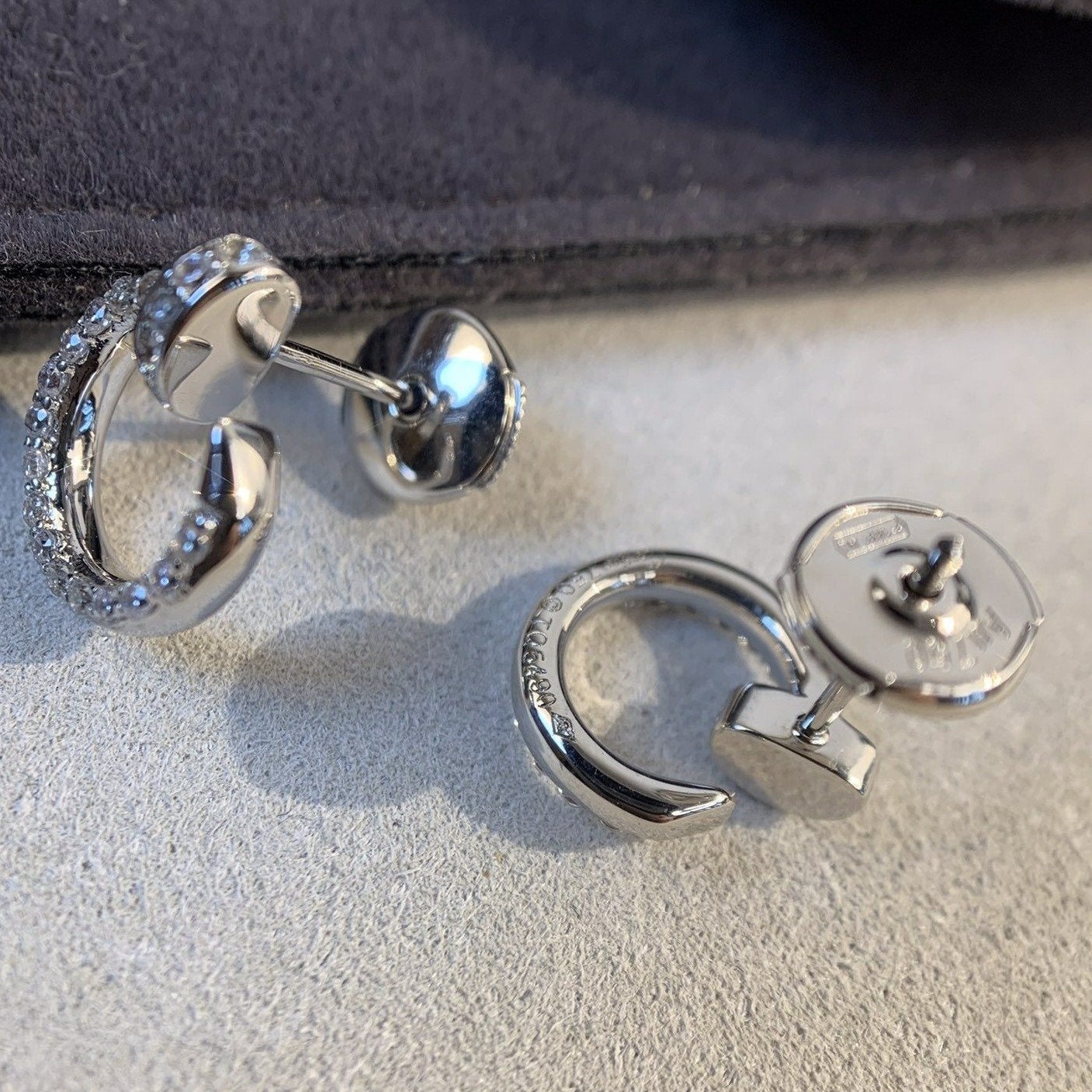 ¡®Lume Jewels¡¯JUSTE EARRINGS SILVER DIAMONDS