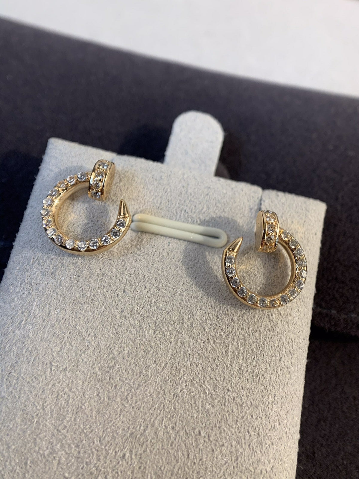 ¡®Lume Jewels¡¯JUSTE EARRINGS GOLD DIAMONDS
