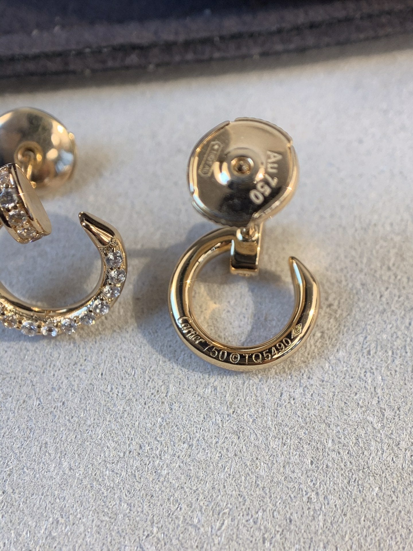 ¡®Lume Jewels¡¯JUSTE EARRINGS GOLD DIAMONDS