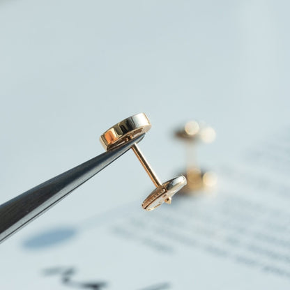 ¡®Lume Jewels¡¯LOVE EARRINGS PINK GOLD 10MM