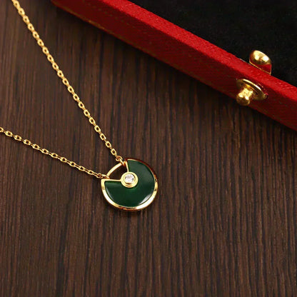 ¡®Lume Jewels¡¯AMULETTE GOLD MALACHITE NECKLACE