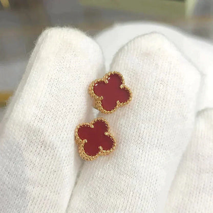 ¡®Lume Jewels¡¯CLOVER MINI 9.5MM CARNELIAN EARRINGS