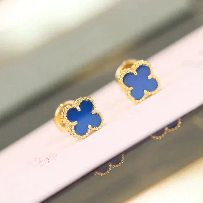 ¡®Lume Jewels¡¯CLOVER MINI 9.5MM TURQUOISE EARRINGS