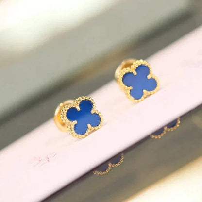 ¡®Lume Jewels¡¯CLOVER MINI 9.5MM TURQUOISE EARRINGS
