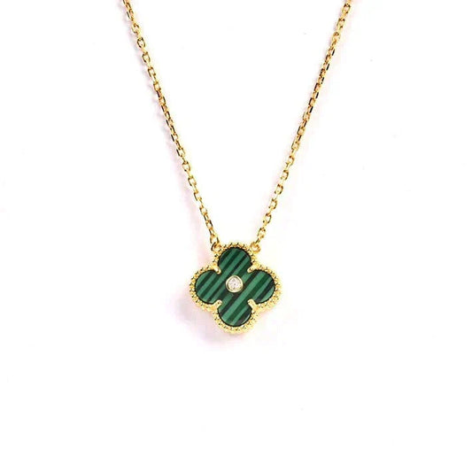 ¡®Lume Jewels¡¯CLOVER 15MM DIAMOND TURQUOISE NECKLACE