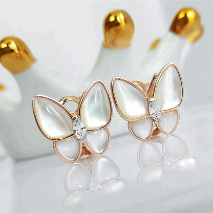 ¡®Lume Jewels¡¯BUTTERFLY MOP DIAMOND EARRINGS