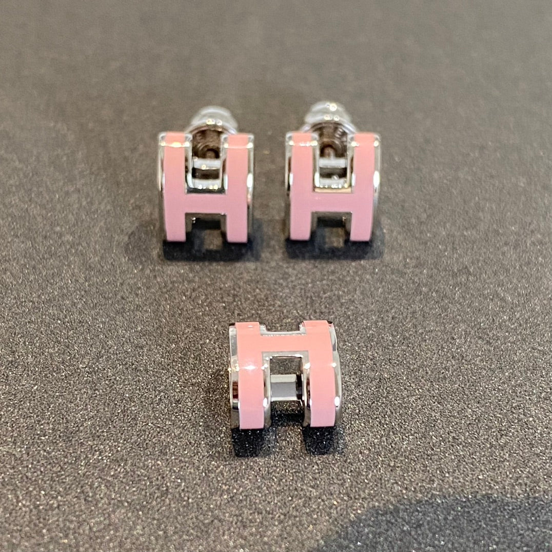 ¡®Lume Jewels¡¯MINI POP H SILVER EARRINGS PINK