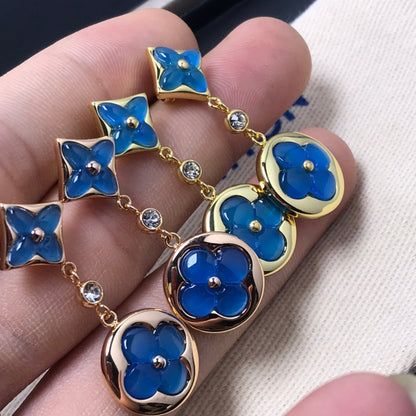 ¡®Lume Jewels¡¯STAR AND SUN AGATE DIAMOND EARRINGS
