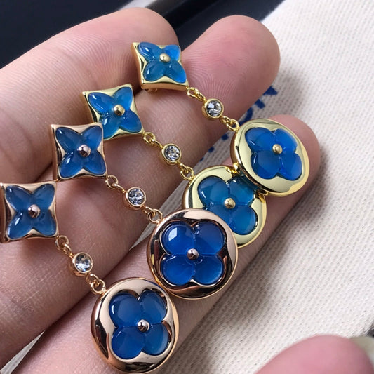 ¡®Lume Jewels¡¯STAR AND SUN AGATE DIAMOND EARRINGS